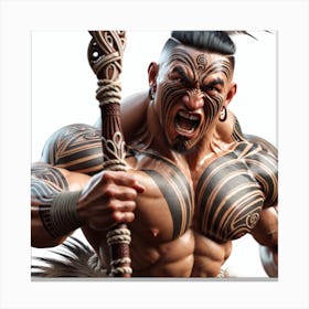 Artiphoria Maori Chief Leading Canvas Print