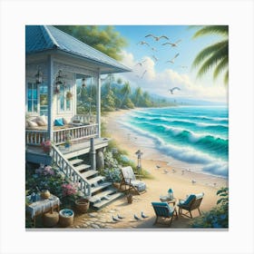 Beach House Canvas Print