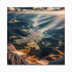 Dolomite Valley Canvas Print