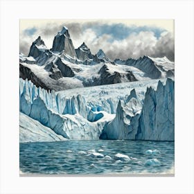 Chilean Glacier Canvas Print