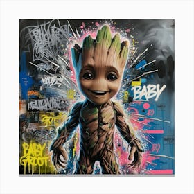 Baby Groot 2 Canvas Print