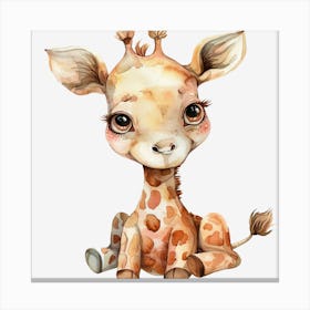 Baby Giraffe Canvas Print