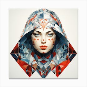 Geometric Russian Woman 04 Canvas Print