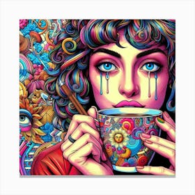 Psychedelic Girl 1 Canvas Print