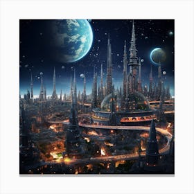 Futuristic City 7 Canvas Print