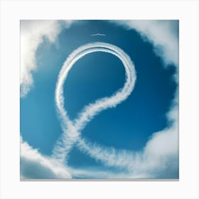 A Stunning Aerial View Of A High Speed Contrail Ai Ggyu P4askiuwhwyjvydma B79d7mbbqkqwpkbv Unrba Canvas Print