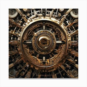 Clockwork Clock Canvas Print