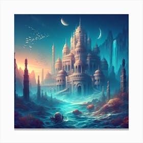 Underwater Palace 10 1 Canvas Print