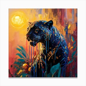 Black Jaguar 1 Canvas Print