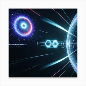 Futuristic Space Canvas Print