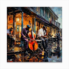 New Orleans Street Musicians 4 Canvas Print