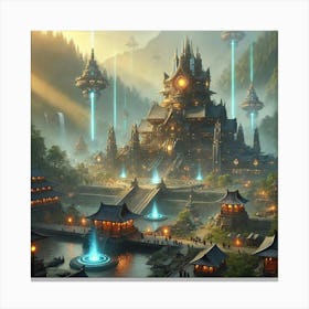 Ashhaven Temple Canvas Print