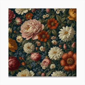 Floral Wallpaper 2 Canvas Print