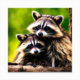 Raccoons 5 Canvas Print