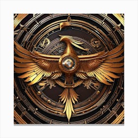 Golden Phoenix 10 Canvas Print