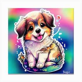 Default A Fluffy Cute Baby Puppy With Four Legs Pastel Light 0 D7d5d355 Ac99 4489 8f36 Ee9264f2c73f 1 Canvas Print