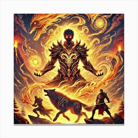 Ronan Ashheart Flame Of Unity 1 Canvas Print