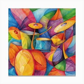 Drum Set Canvas Print