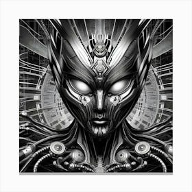 Alien Face Canvas Print