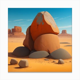 Desert Rock Canvas Print