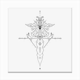 Dagger Mandala 10 Canvas Print