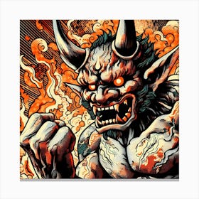 Oni S Wrath 16 Canvas Print