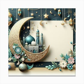 Muslim Holiday Background 5 Canvas Print