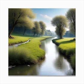 River In The Grass 32 Canvas Print
