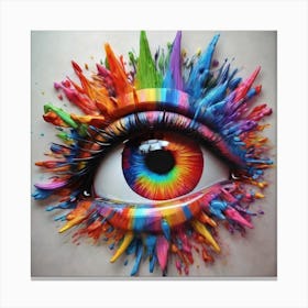 Eye Of The Rainbow Canvas Print