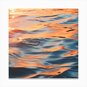 Sunset On The Water 1 Canvas Print