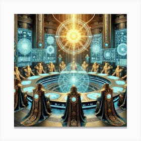 High Solar Council Converted Canvas Print