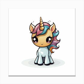 Cute Unicorn 718 Canvas Print