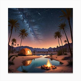 Desert Landscape Art Print (2) Canvas Print