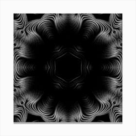 Abstract Black And White Pattern 6 Leinwandbild