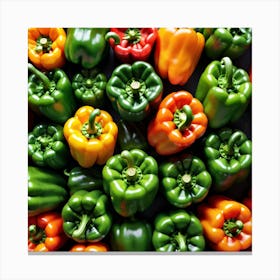 Colorful Peppers 13 Canvas Print