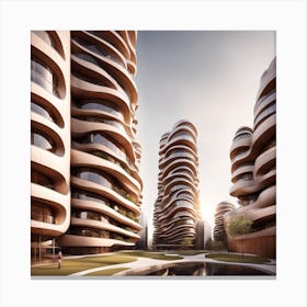 Futuristic Buildings Canvas Print