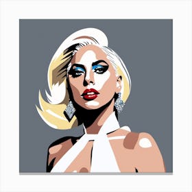 Lady Gaga minimalistic portrait Canvas Print