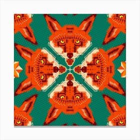 Chobopop Fox Pattern Canvas Print