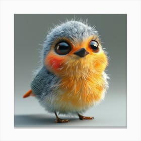 Cute Robin Bird Canvas Print