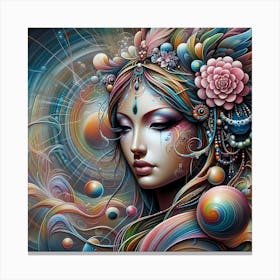 Psychedelic Woman 3 Canvas Print