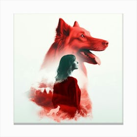 Red Wolf Canvas Print