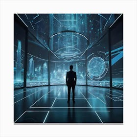 Futuristic Businessman 19 Canvas Print