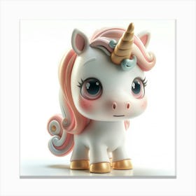 Unicorn Figurine 70 Canvas Print