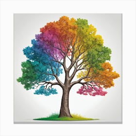 Rainbow Tree 1 Canvas Print