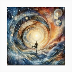 Spiral Man Canvas Print