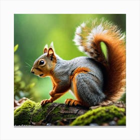 Squirrel In The Forest 276 Canvas Print