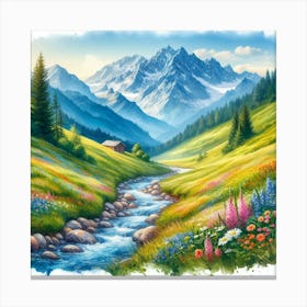 Valley Of Flowers 2 Canvas Print