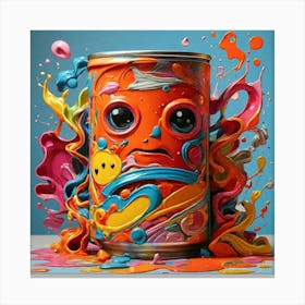 Can Of Paint paintings art print Canvas Print