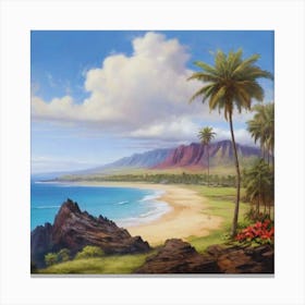 Hawaiian Beach 12 Canvas Print