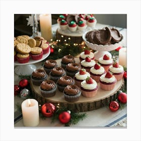 A Photo Of A Christmas Dessert Table Wit Pi2jvckcrlgmzy Q Igbog Fdkwmj9 Qi Ldlw3l413rq Canvas Print